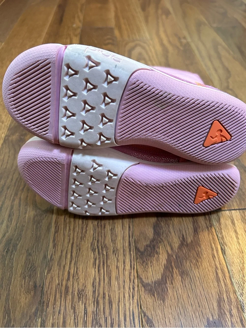 PLAE Camille Pink and Orange Glitter Boots Size 1